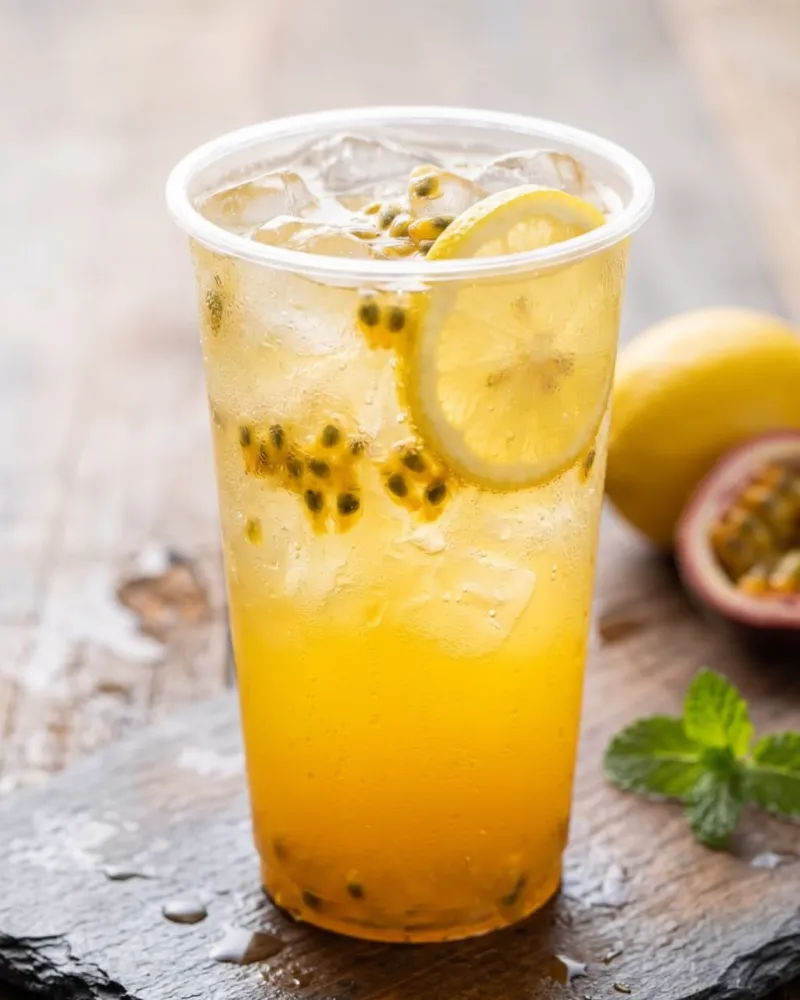 ICED PASSIONFRUIT LEMON FIZZ